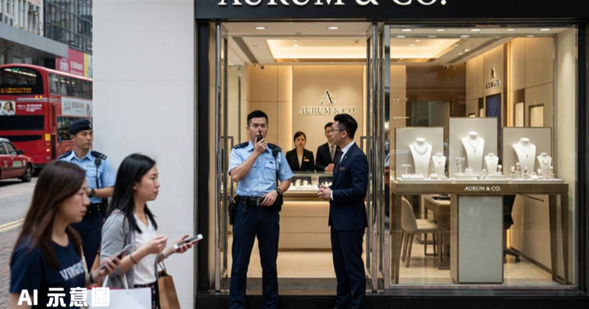 灣仔珠寶店收神秘訊息｜有人聲稱將來打劫 警方到場調查真相成謎