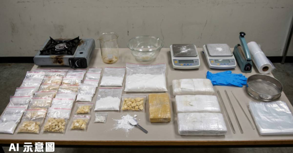 21歲男製毒28歲男販毒｜警方兩次行動檢360萬毒品 製毒工具曝光