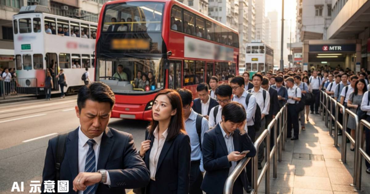 港鐵港島綫灣仔站附近突停服務｜神秘物件阻路軌 炮台山站外現人龍