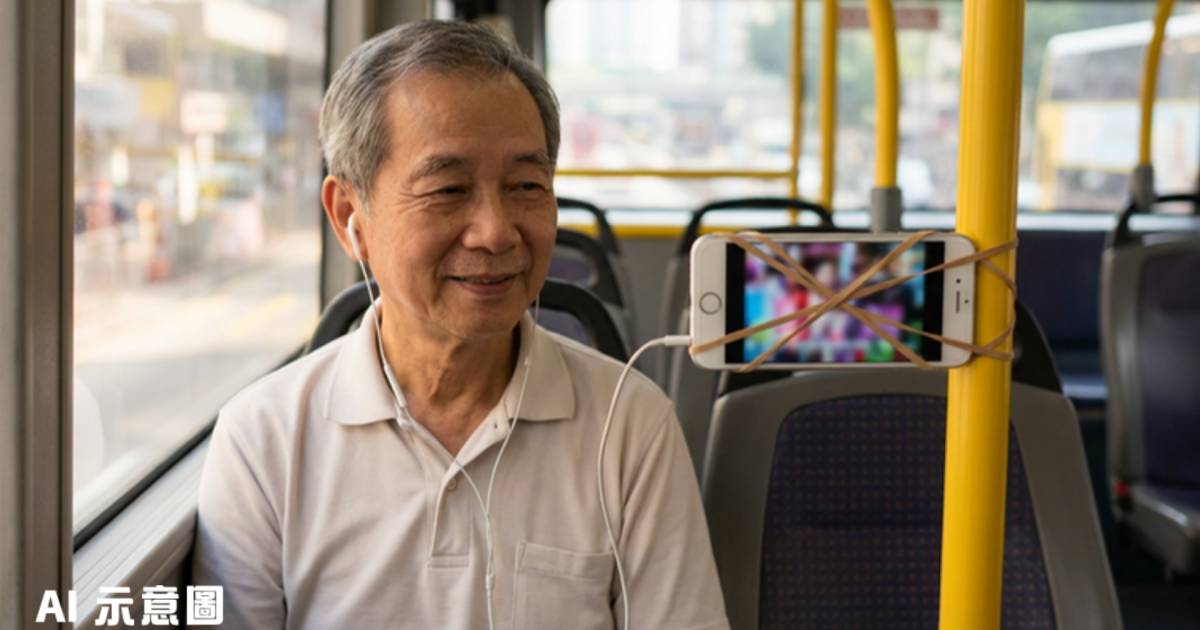 巴士伯伯橡筋神技打造私人影院｜用iPhone 6舊機一舉動獲激讚