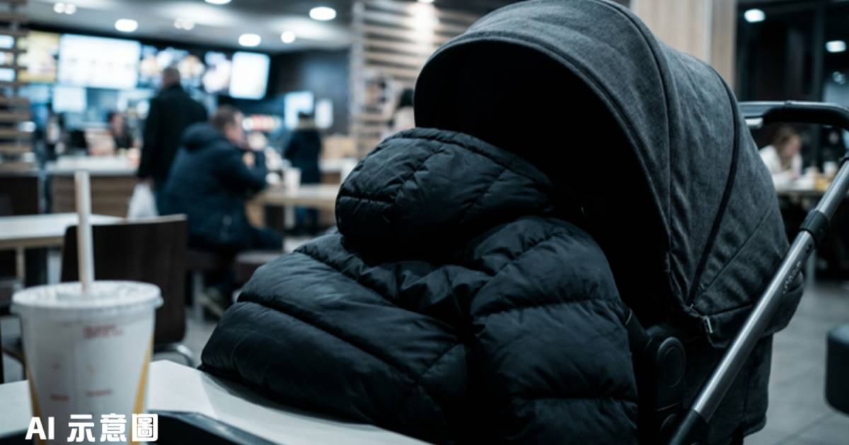 麥當勞中年女稱去便解｜拜託人妻暫看嬰兒 BB車1疑點令人夫拒幫