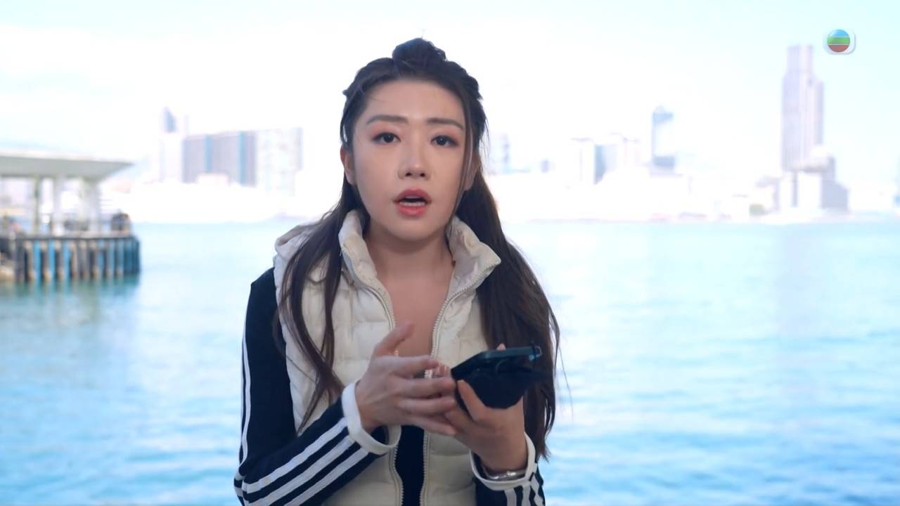 東張西望 廖倬竩 按摩 碰瓷 (圖片來源:TVB)