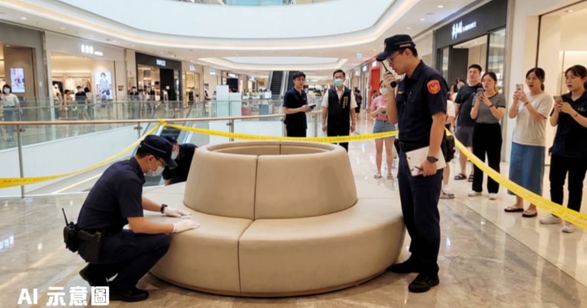 商場圓凳變舞台｜年輕情侶當眾疑似口交 售貨員看呆網民震怒