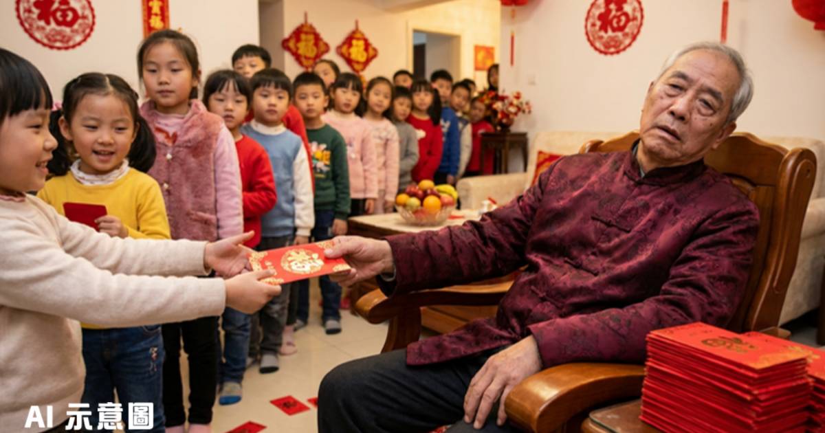 外公派利市派到「眼神死」｜3姊妹帶十多名孫兒回娘家 結局令人爆笑