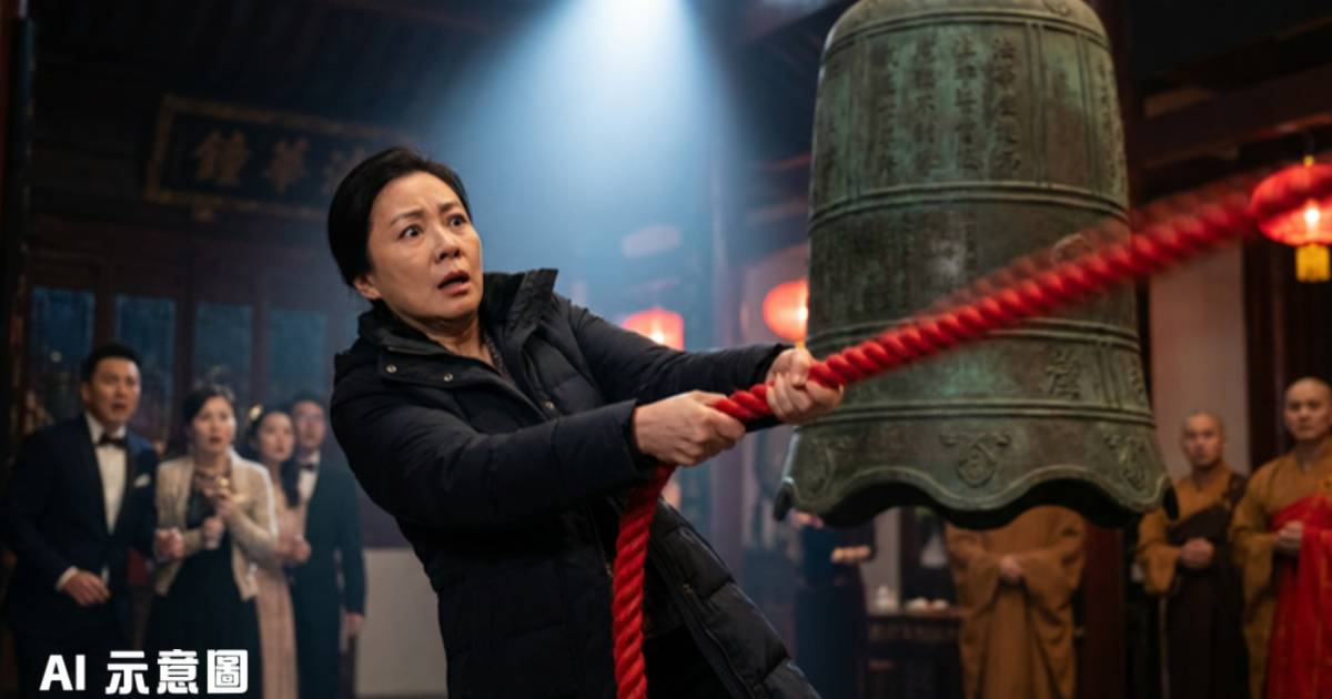 鄭麗文法鼓山撞鐘紅繩2度超自然劇震｜險站不穩嚇壞旁人 國民黨回應震撼