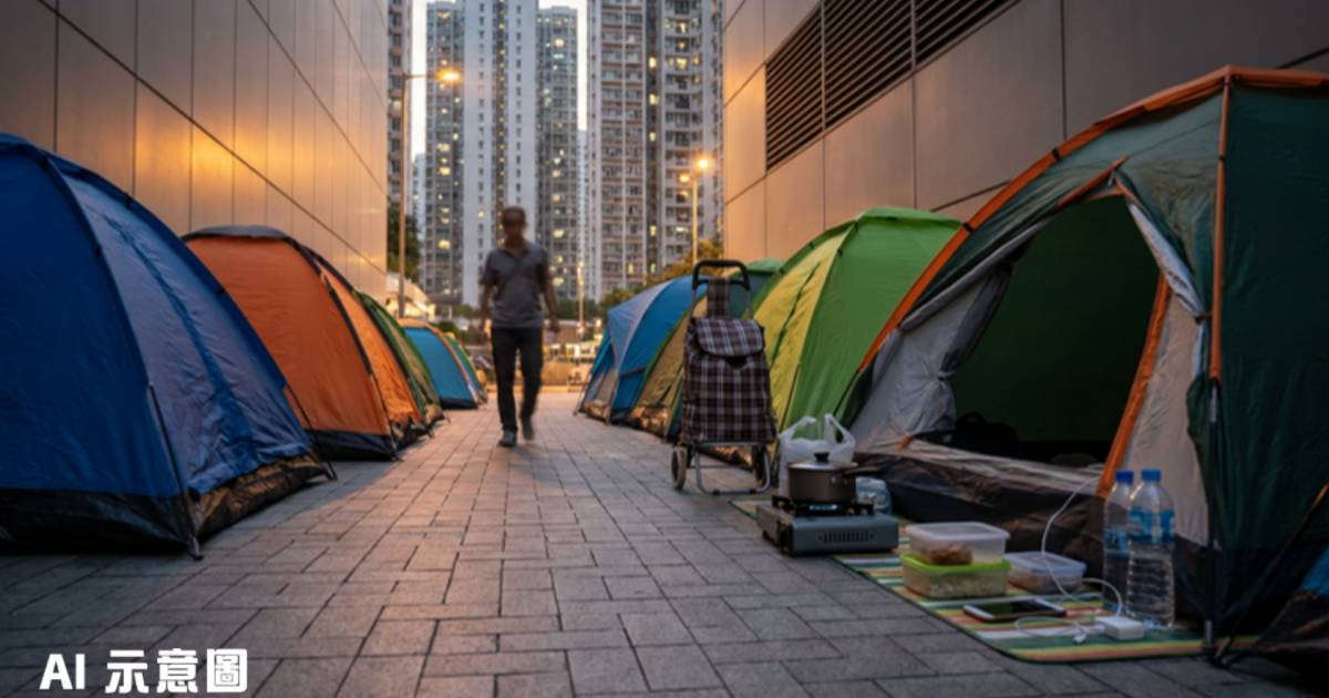 將軍澳外傭搭帳篷佔路10日｜居民斥明火煮食製噪音 網民激辯