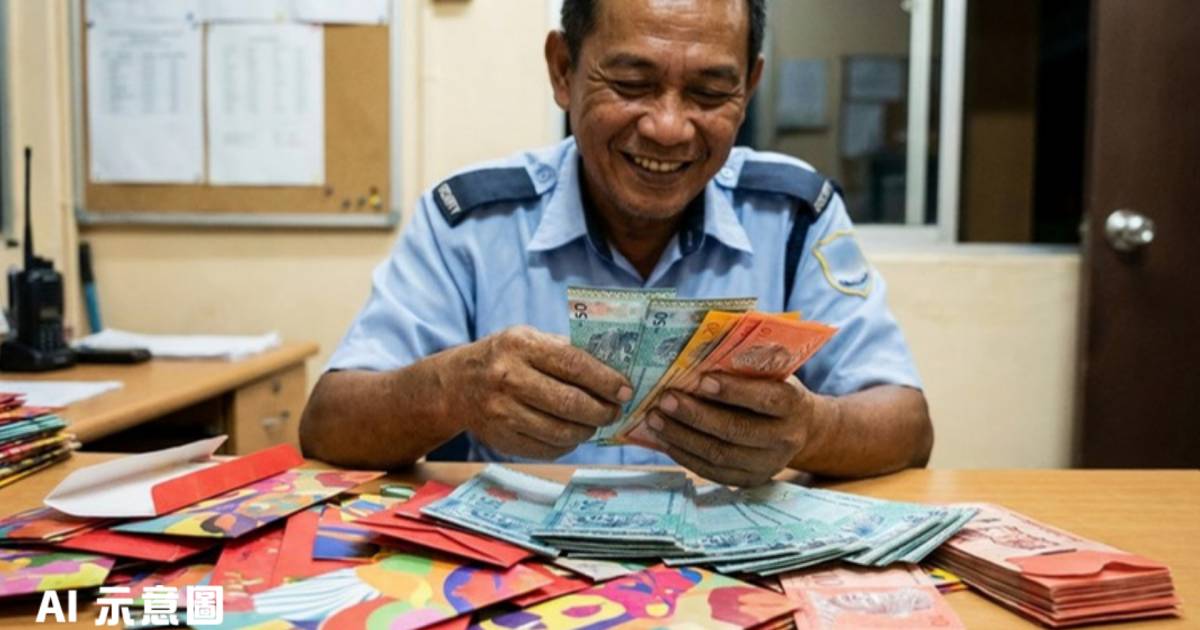 大廈保安農曆新年收利是｜拆數封已現十多張鈔票 桌上數十封全開金額驚人