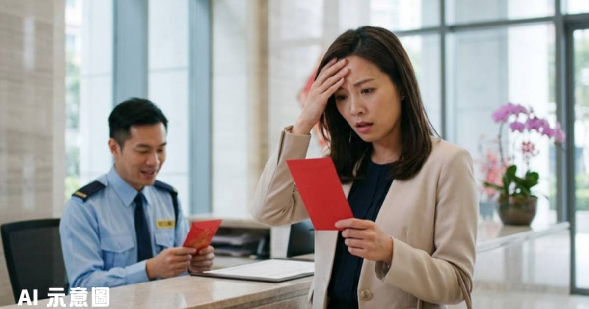 女子派錯500元利市給保安｜陷兩難求救網民：收回定算數？