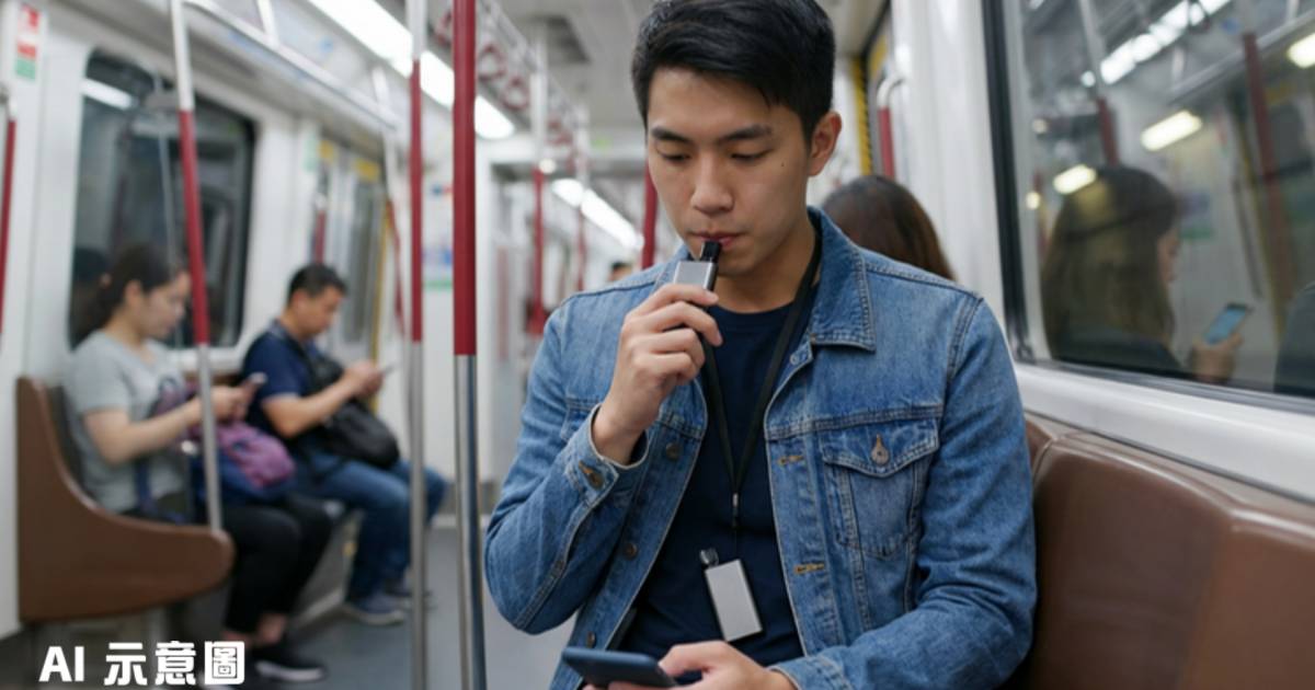港鐵男疑車廂吸電子煙被公審｜網民留意1關鍵疑點 估計或屬誤會