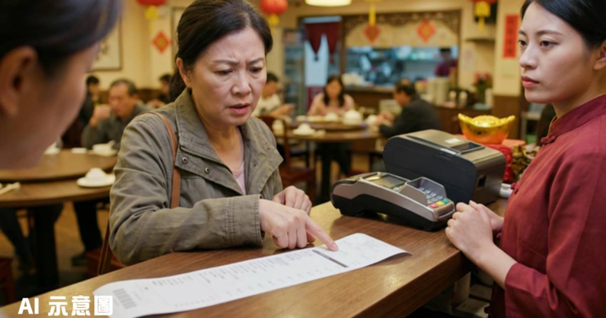 屯門酒樓年初五突收306元加二服務費｜9人用膳遇隱藏收費 職員一句話回應