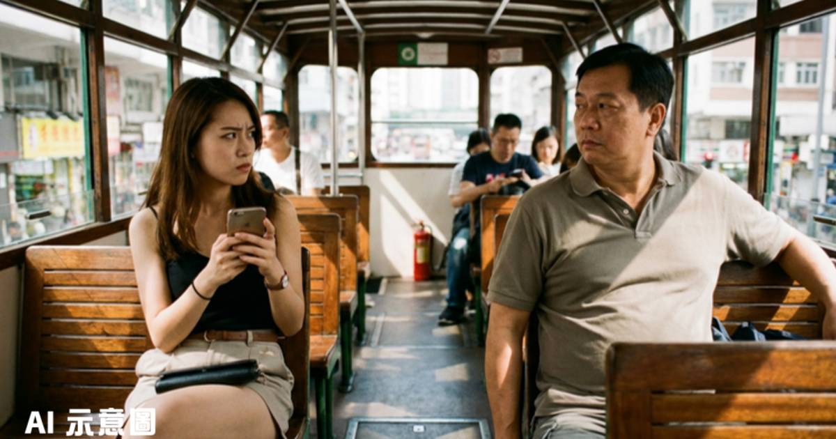 電車女生怒斥大叔狂望拍片公審｜被反問「你漂亮嗎」爆粗開罵