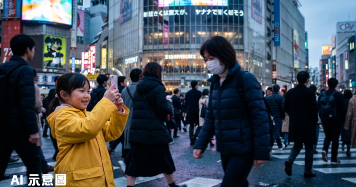 台灣女童涉谷拍照遭陌生女子惡意撞倒｜連續撞擊3人畫面曝光網民震驚