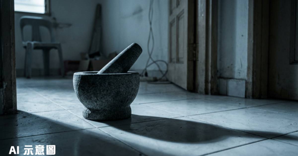 35歲男疑妻出軌持石臼殺孕婦｜行兇後帶女兒作客 冷靜自曝殺妻