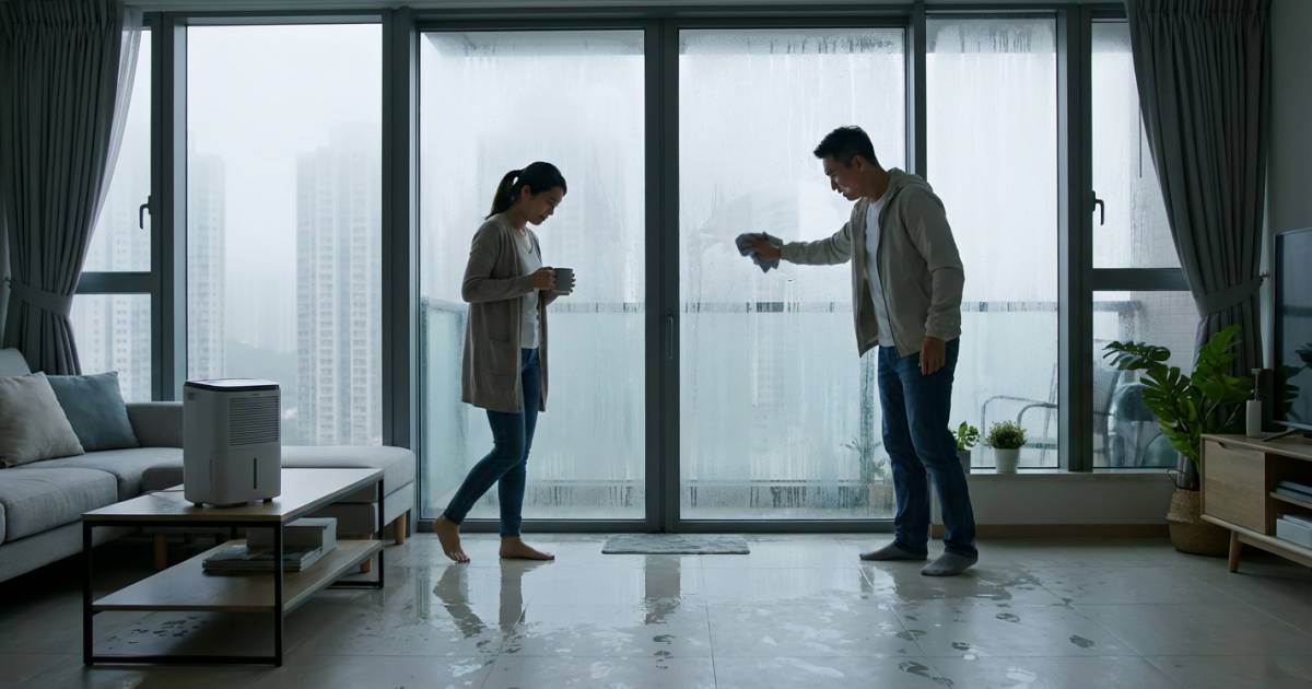 回南天狂襲｜濕度直逼100%牆身狂滴水！天文台警告：做錯一件事隨時更濕？！