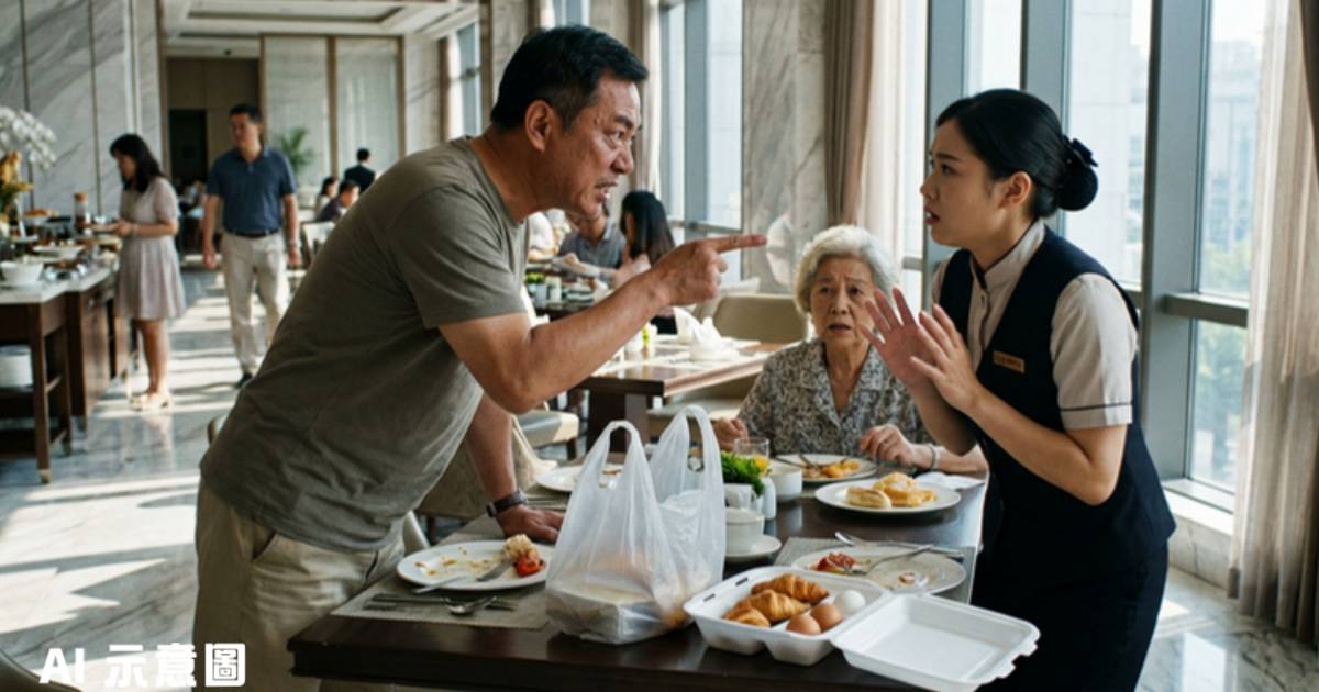 江蘇母子酒店自助餐打包被阻 兒子狂毆女職員40拳「我畀咗錢」結局絕