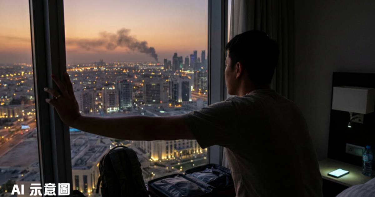 90後新婚夫婦中東蜜月遇戰爆發｜新娘幸運脫險 新郎困當地聽爆炸聲