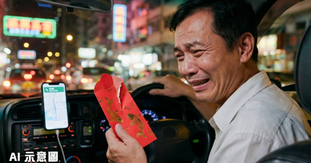 的士司機收女乘客「空心」利是當場愣住｜1個原因反而極感恩