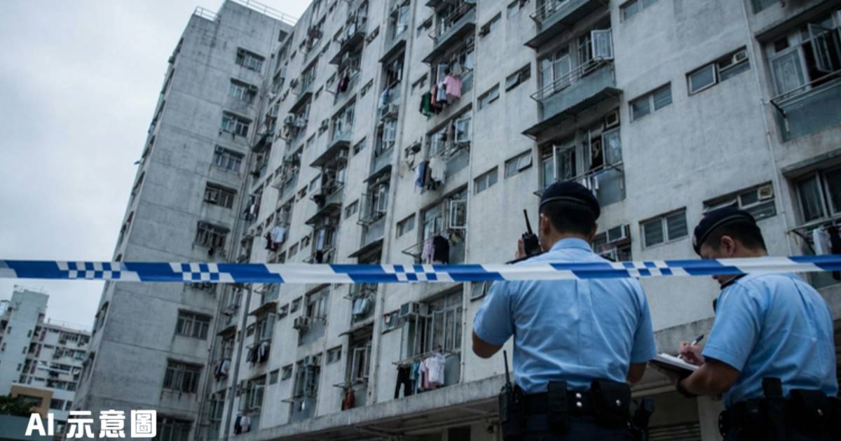 屯門建生邨男子墮樓慘死｜頭爆肢折倒臥樂生樓 身份原因待查