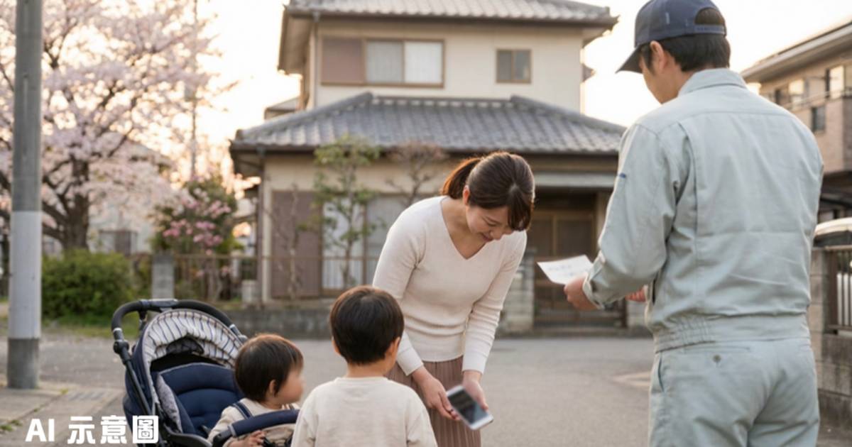 日本2寶媽跌手機心急如焚｜神秘年輕人這樣做 宅配員暖心字條曝光