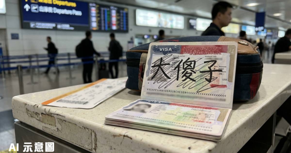 親戚熊孩子塗污美國簽證寫「大傻子」｜男子無法登機 真相震撼