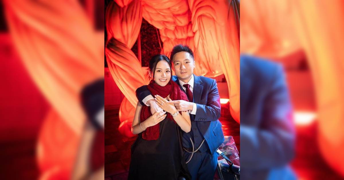 鍾培生求婚後首攜未婚妻現身 4字回應娶莊雅婷原因 巨型求婚鑽戒來歷成焦點