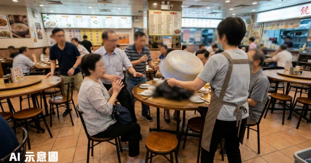 天水圍餐廳「天降巨鼠」嚇壞食客｜店員淡定拿1物制服網民震驚