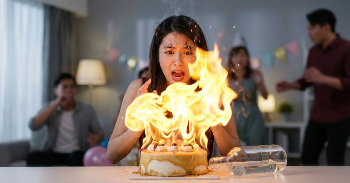 《美人魚》27歲女星王添羽慶生出事｜跟玩小紅書噴火蛋糕慘毀容！怒轟1件事太不負責任