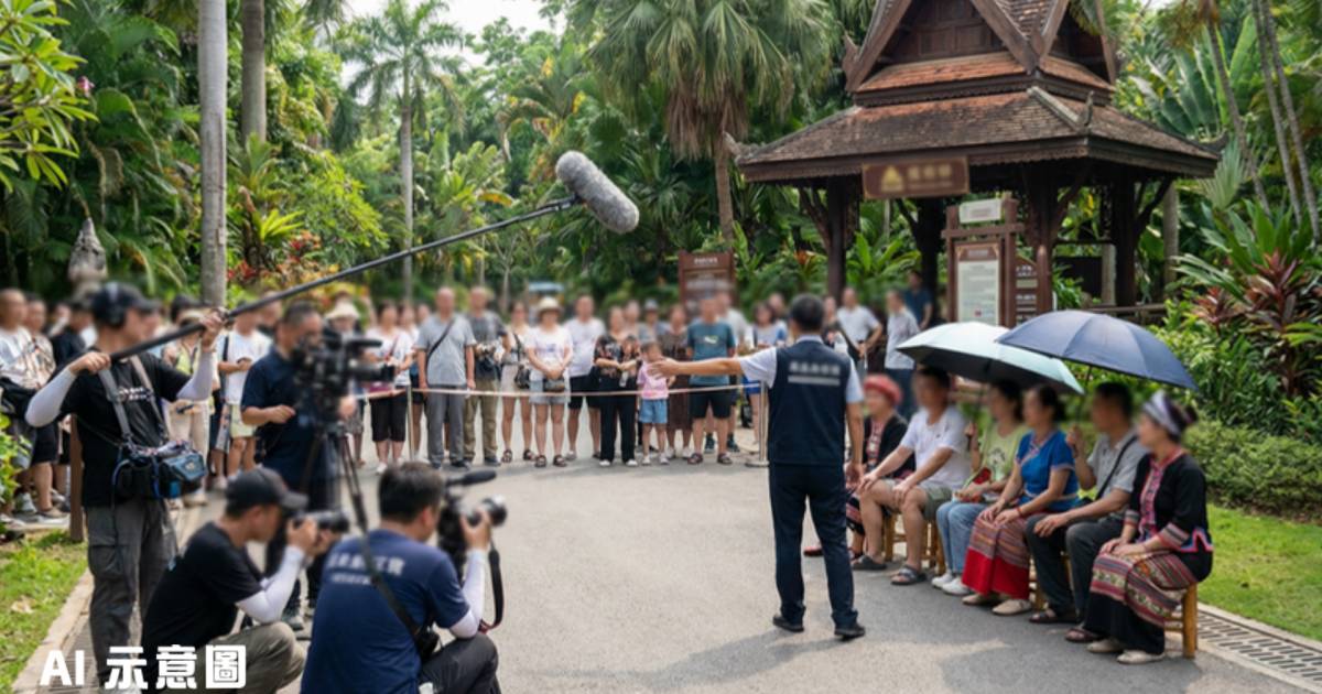 雲南景區錄綜藝強制遊客坐下｜工作人員高聲喝止 網民投訴極度不適