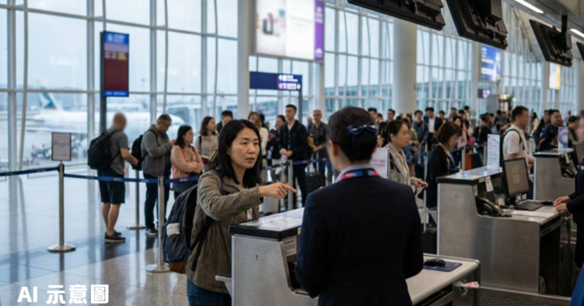 內地女乘客香港機場遭歧視｜亞航地勤當眾稱「不是中國人」 結局震撼