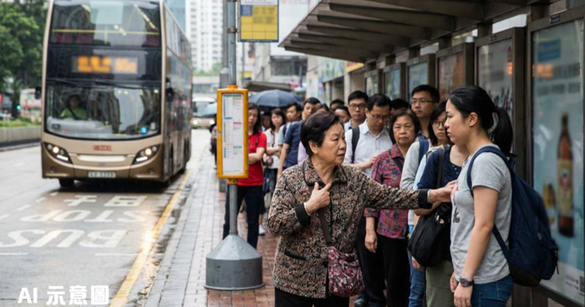 巴士阿姨插隊搬出心臟病｜女學生神回1句KO 激到即走
