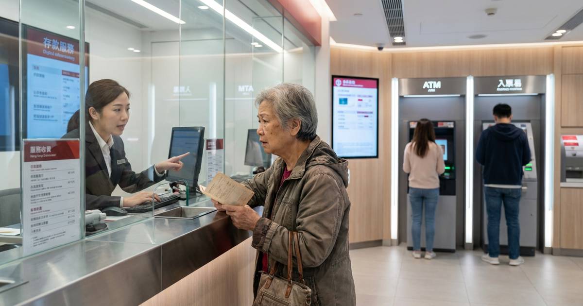 滙豐銀行突推新收費｜櫃位打簿盛惠$50入支票逐張計！網民鬧爆：迫長者用手機？