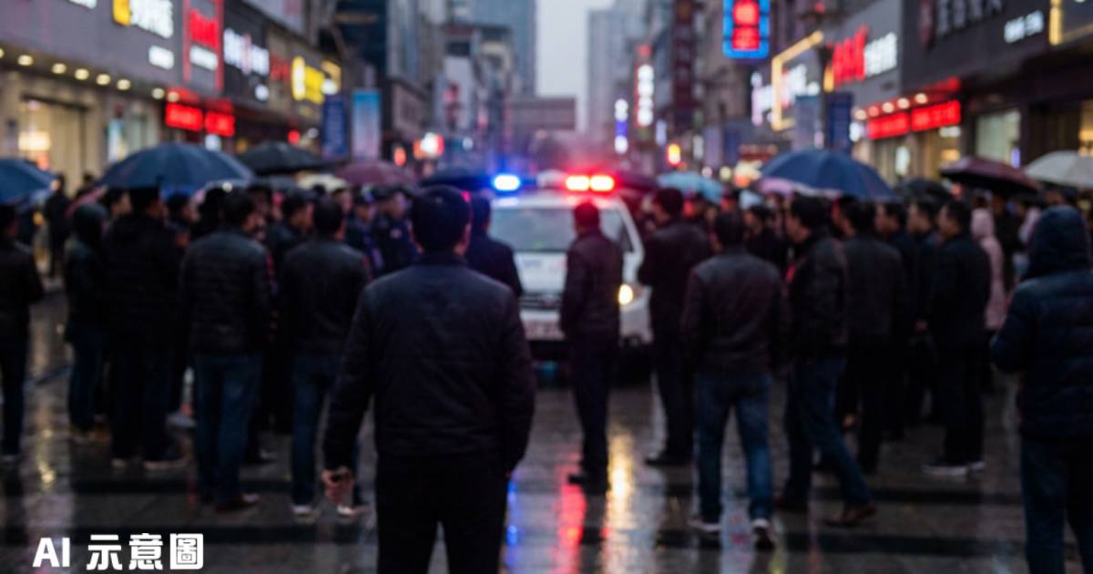 長沙36歲男子與金髮女當街不雅行為｜逾百人圍觀起鬨 警方刑拘