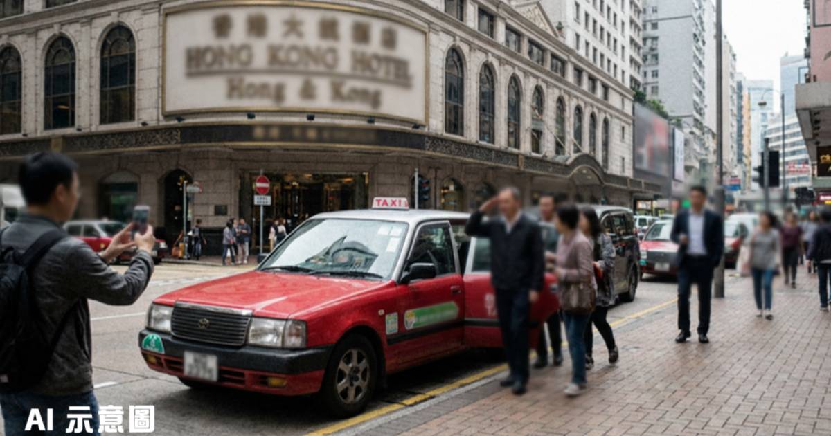 的士司機駛上行人路落客｜做敬禮手勢疑道歉 網民怒斥離譜