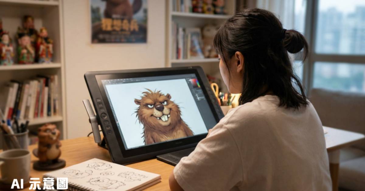 《狸想奇兵》爆紅河狸竟出自中國00後女畫師｜大二獲彼思動畫邀請震撼業界