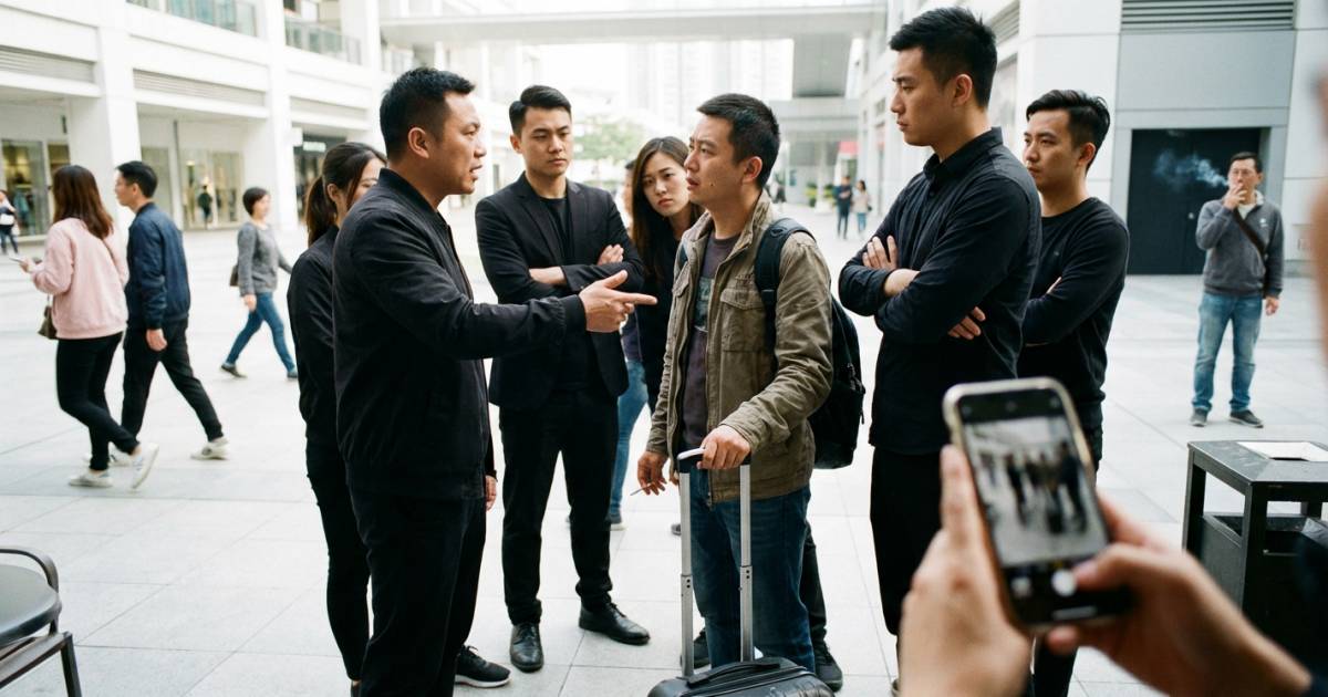 內地旅客東涌吸煙｜突被6人包圍勒索現金罰款 網民教1招KO騙徒！