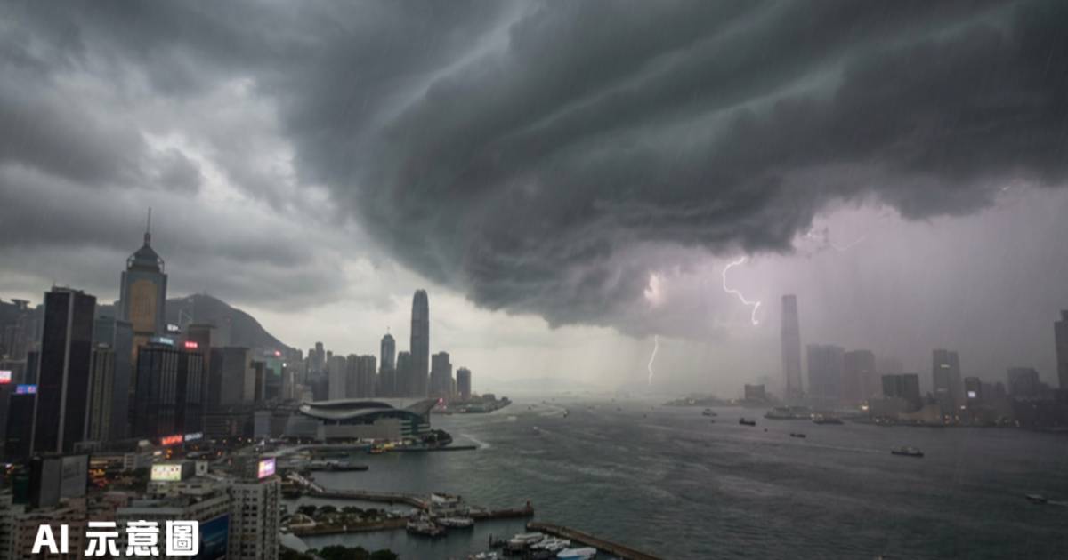 天文台發特別天氣提示｜雷雨區逼近香港 未來兩小時影響本港