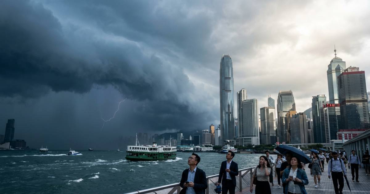 天文台中午突發預警！｜強雷雨區殺到香港 網民憂：放工點算？