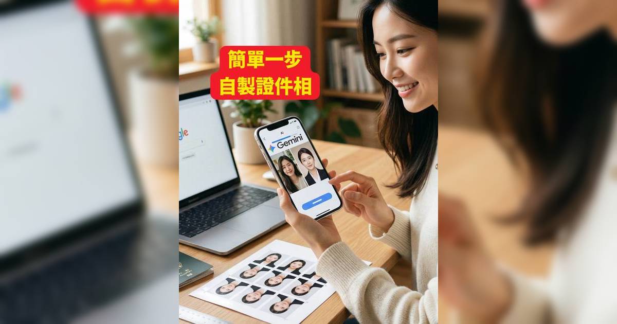 Gemini證件相｜AI自製證件相教學！一文看清韓式/專業風格指令成功貼士及護照相片要求