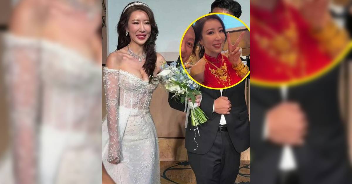 35歲鍾培生緋聞女友嫁豪門？金器行頭驚人 低胸性感婚紗出嫁 婚宴片段流出