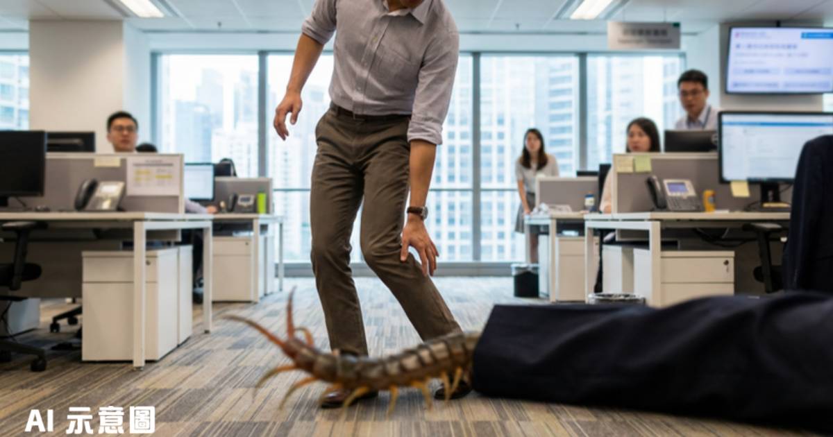 港男大腿刺痛隨手一掃｜手掌大蜈蚣從褲襠竄出 網民震驚