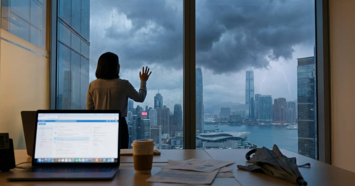 黃雨殺到｜天文台下午發警告預告狂風雷暴！打工仔哀嚎：點收工？