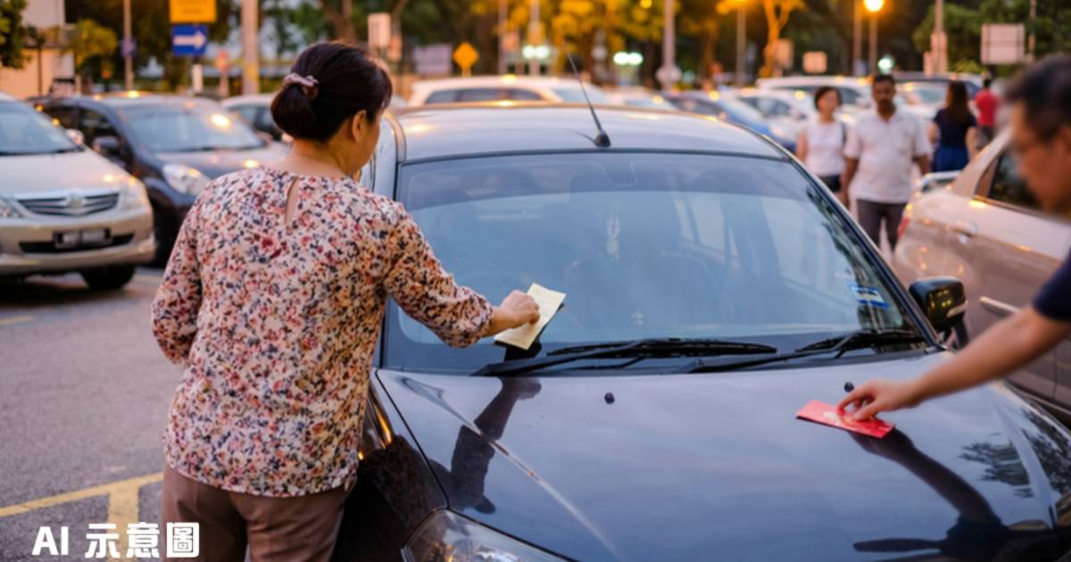 女子取車見神秘紙條｜肇事者1個舉動令她感動 決定不追究更送開齋紅包
