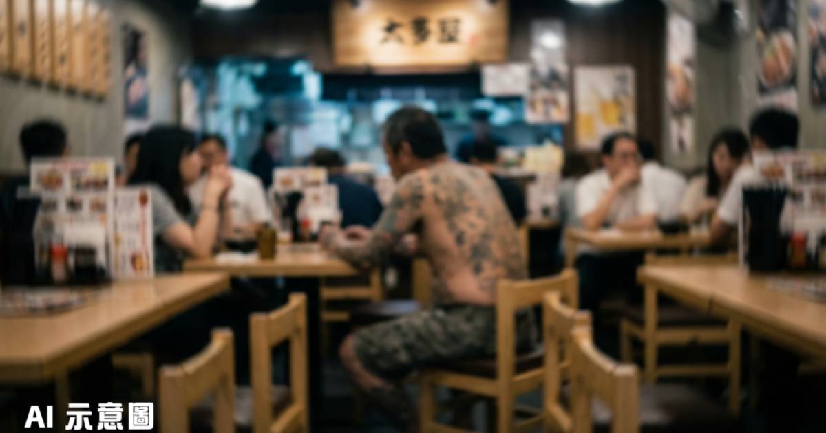 51歲紋身漢全裸現身旺角日式食肆｜坐店內胡言亂語 警方揭真相