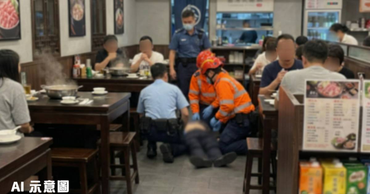 77歲老婦新城市廣場用餐突暈倒｜送院搶救後不治 警方懷疑因一事致命