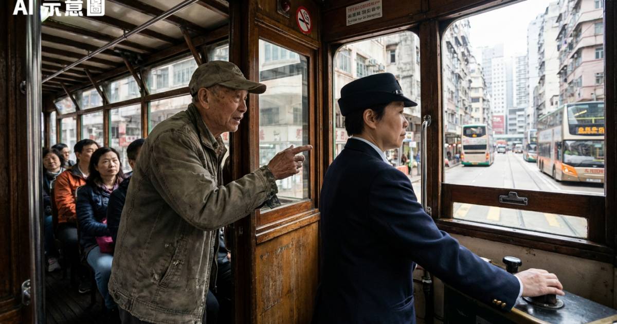 老伯自稱員工拒繳1.5元車資　電車女司機企硬獲網民大讚