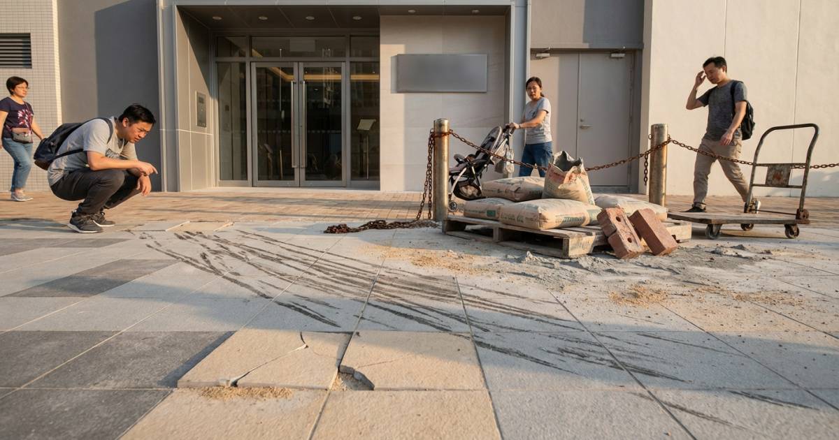 安達臣安麗苑業主崩潰｜新樓未入伙驚見惡霸小販賣磚｜公物慘被刮花網民勁心痛！