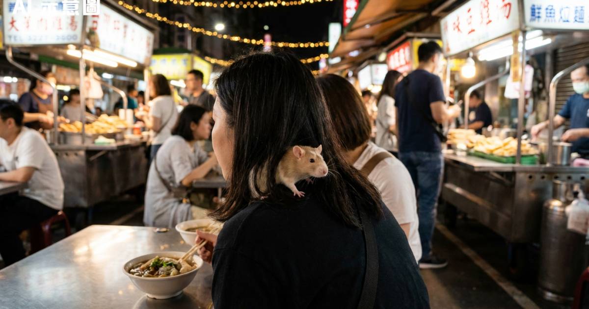 台北夜市女食客頭髮有老鼠亂竄　網民嚇壞後態度大逆轉原因曝光