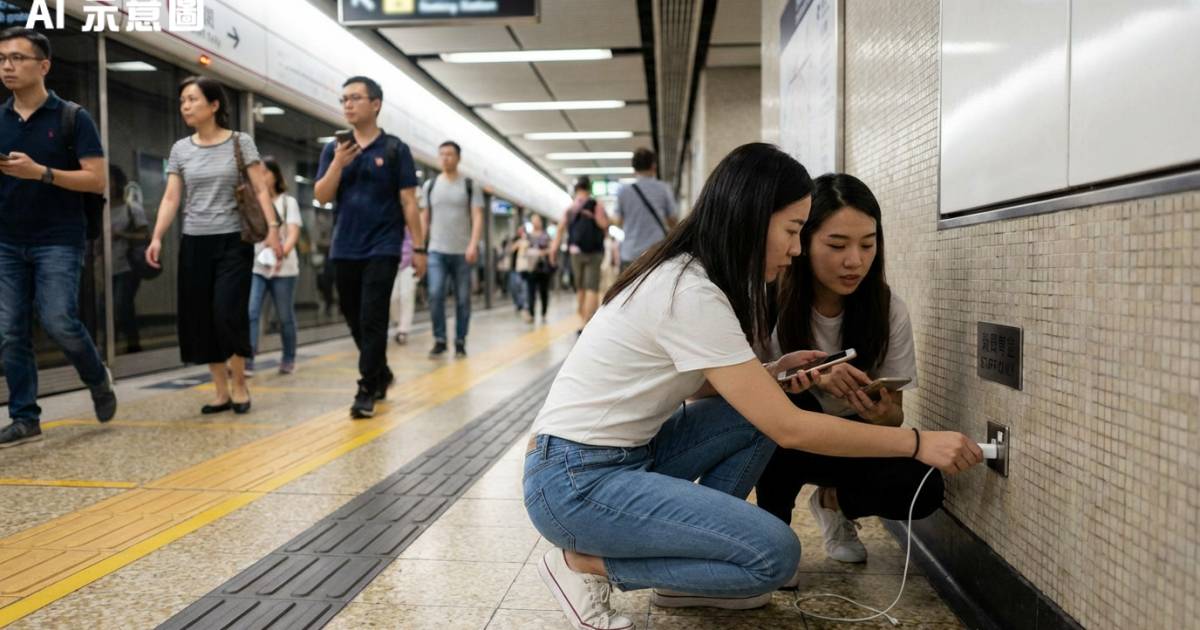 兩女港鐵站擅用職員插座充電被拍低　網民鬧爆：最高判監5年