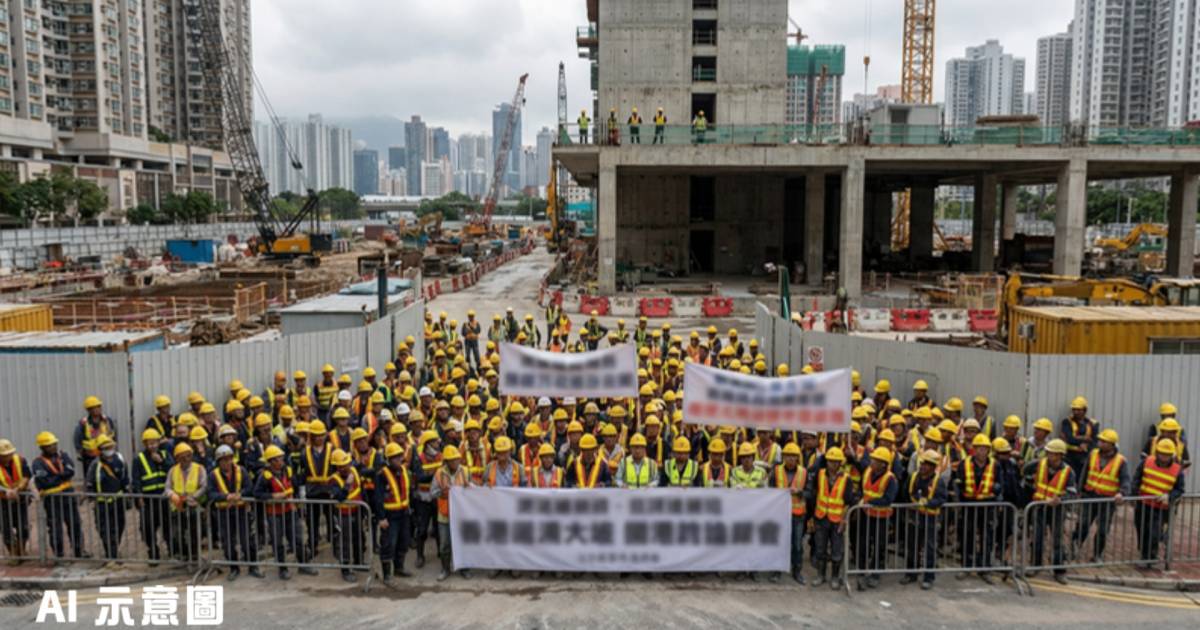 啟德地盤逾百工人集體追薪！被拖欠3個月工資涉款數百萬