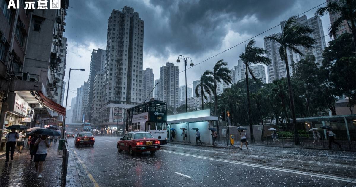 天文台突發冰雹警告！香港未來1小時恐現罕見天災 網民直擊10分鐘恐怖黑夜